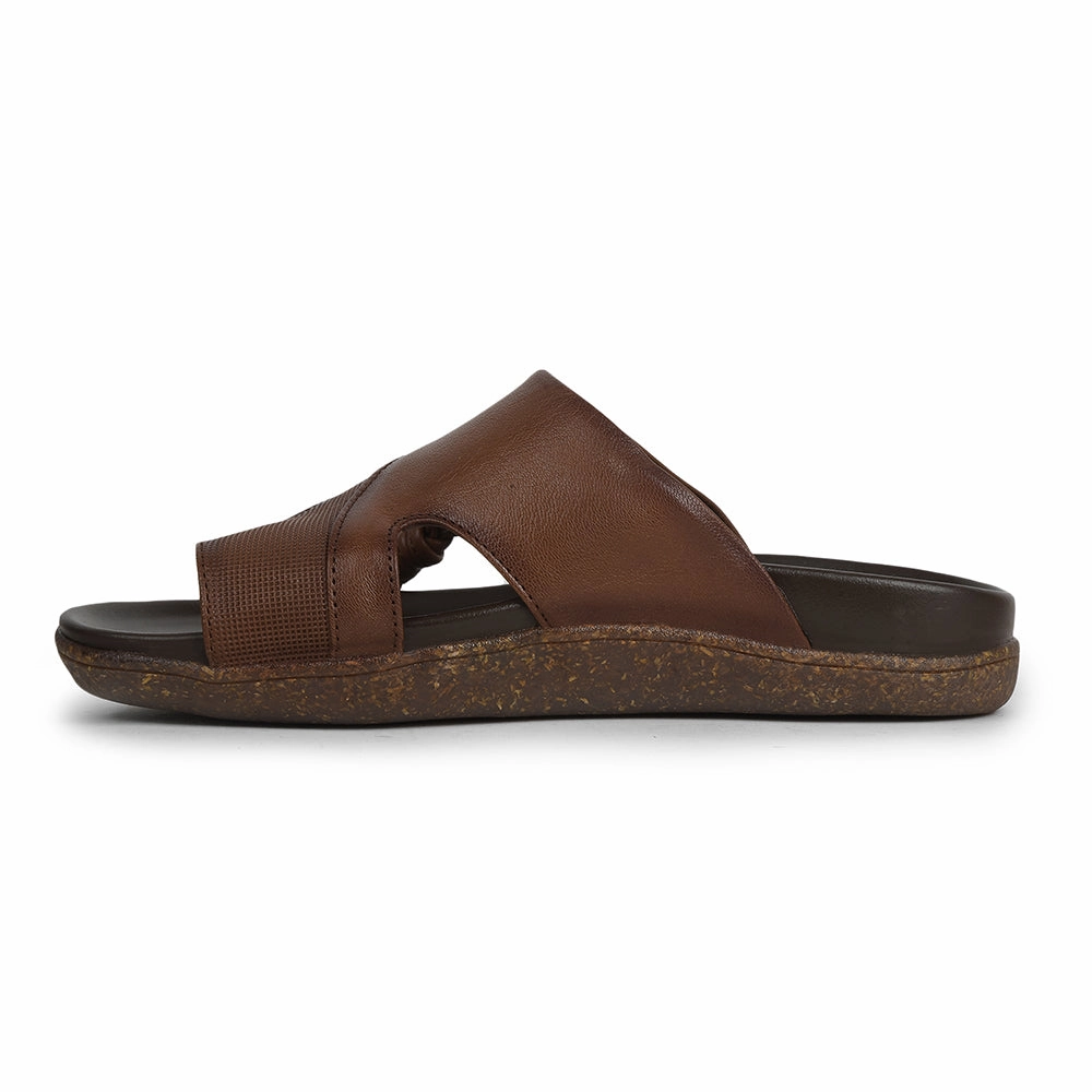 Healers Tan Casual Slipper For Men GLIMPS-2 By Liberty