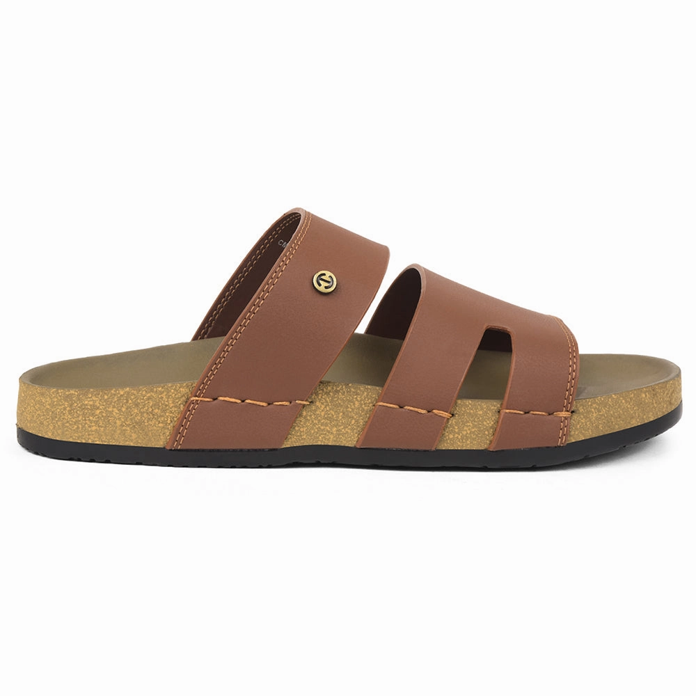 Healers Tan Casual Slipper For Mens AOL-5 By Liberty