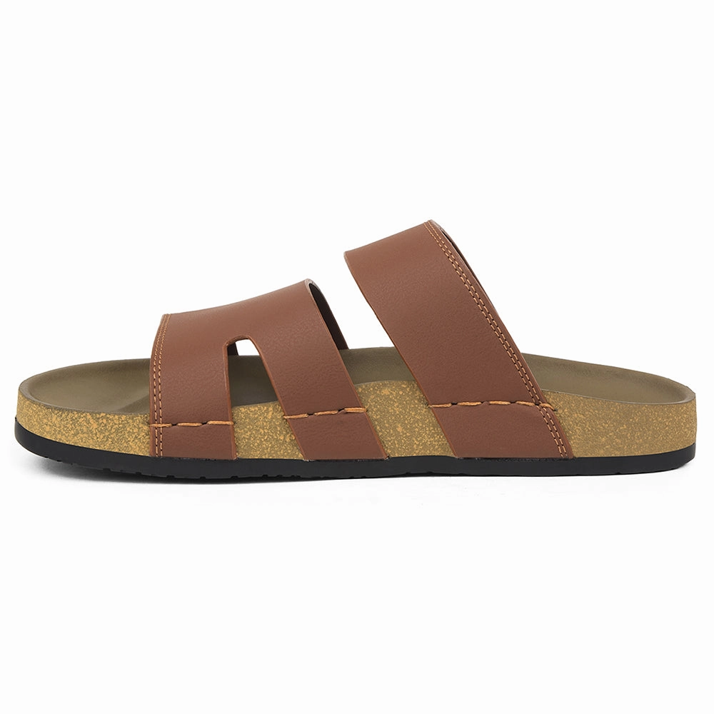 Healers Tan Casual Slipper For Mens AOL-5 By Liberty