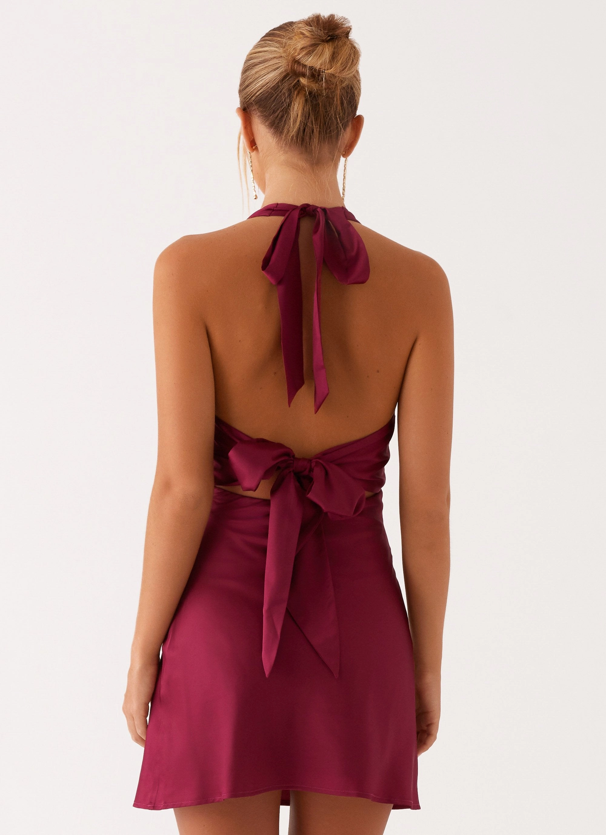 Heavy Hearted Mini Dress - Mulberry