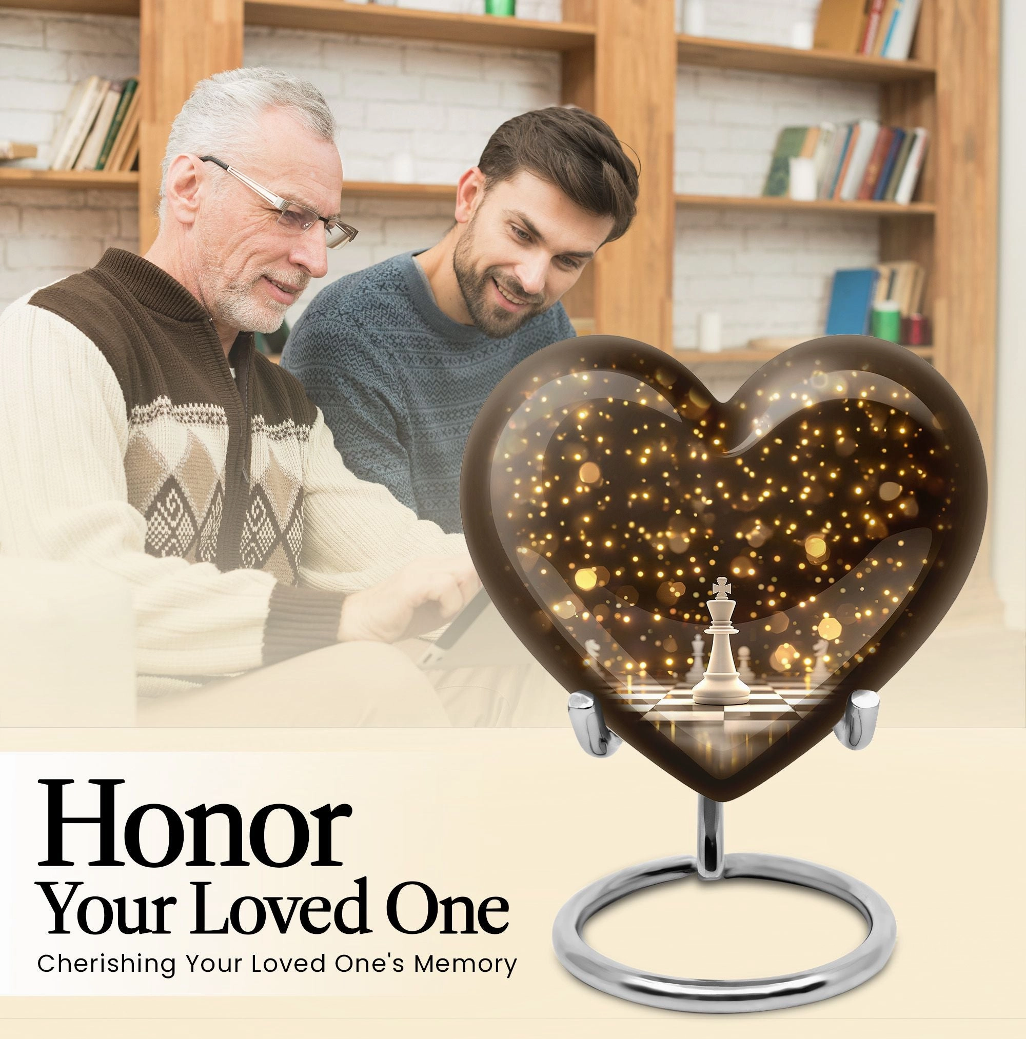 Homage Remembrance: Chess Urn - The Eternal Rest for Adult Ashes