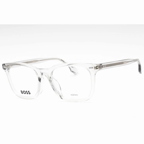 Hugo Boss Men's Eyeglasses - Grey Plastic Square Full Rim Frame | BOSS 1403/F 0KB7 00