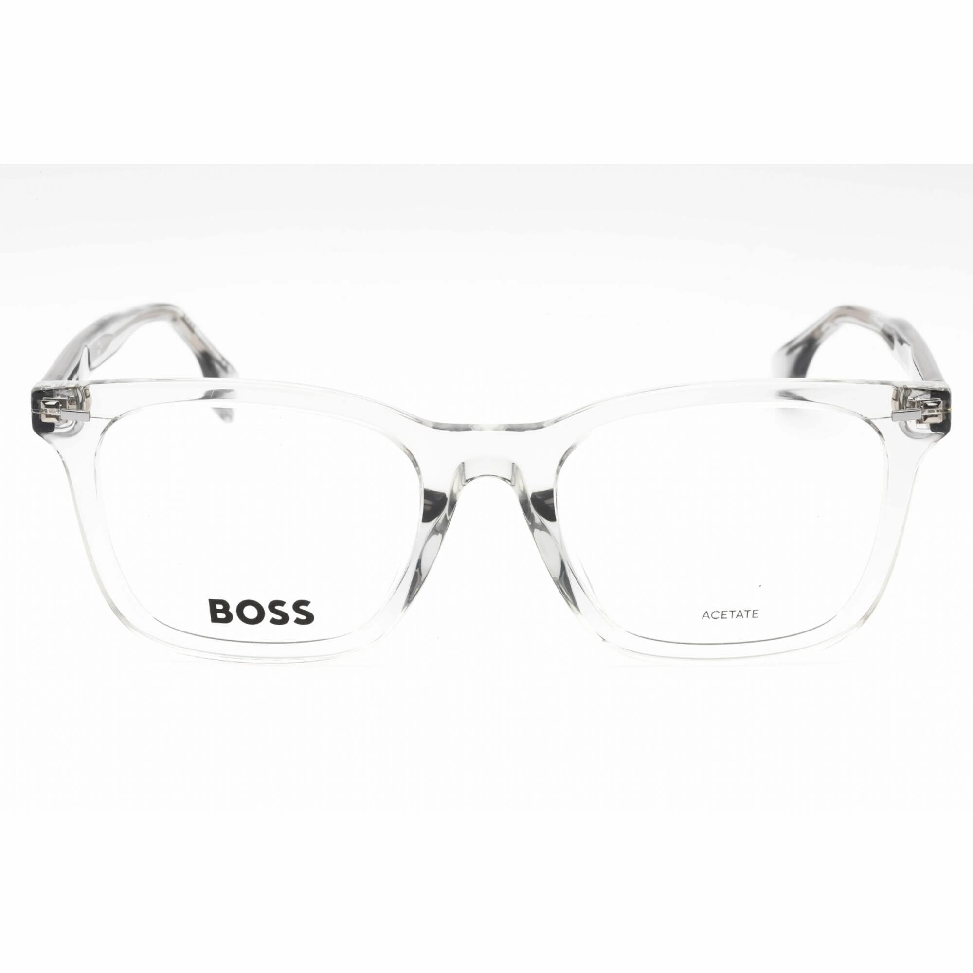 Hugo Boss Men's Eyeglasses - Grey Plastic Square Full Rim Frame | BOSS 1403/F 0KB7 00
