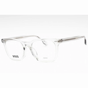 Hugo Boss Men's Eyeglasses - Grey Plastic Square Full Rim Frame | BOSS 1403/F 0KB7 00