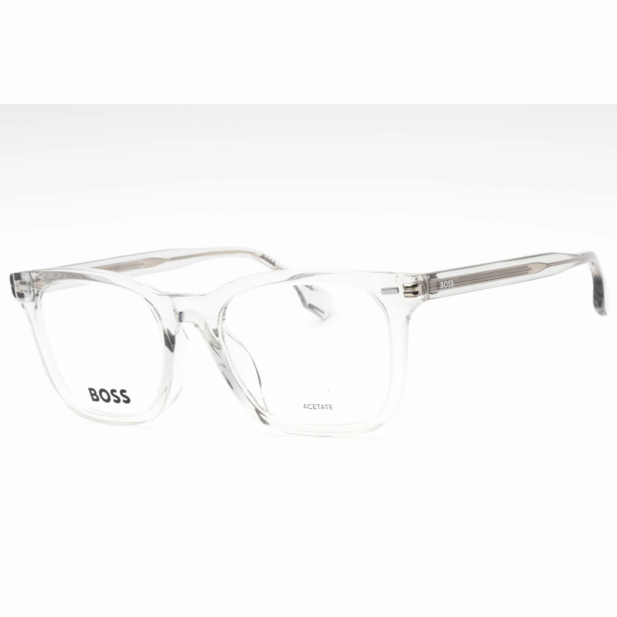 Hugo Boss Men's Eyeglasses - Grey Plastic Square Full Rim Frame | BOSS 1403/F 0KB7 00