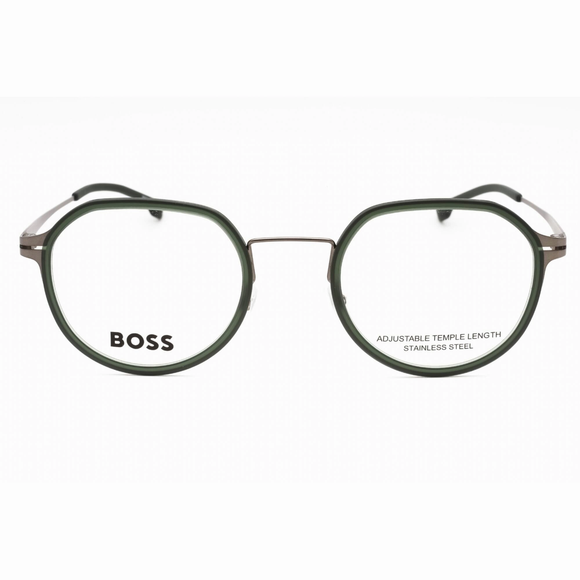 Hugo Boss Men's Eyeglasses - Matte Dark Ruthenium Green Frame | BOSS 1428 00OC 00