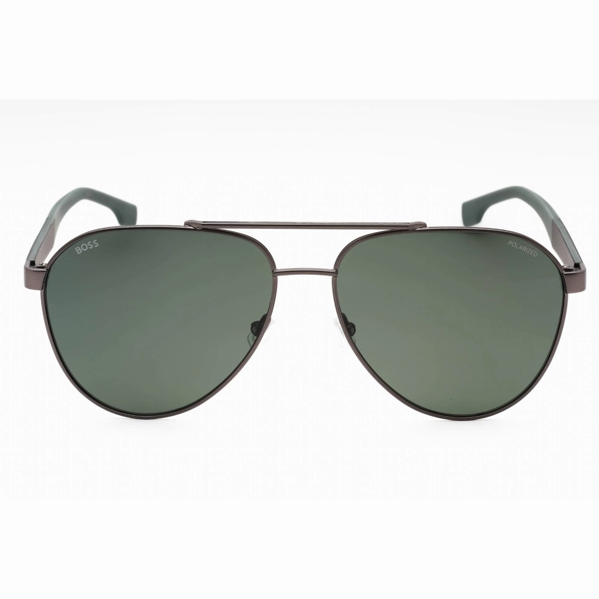 Hugo Boss Men's Sunglasses - Matte Ruthenium Full Rim Aviator Frame | 1485/S 0MFK