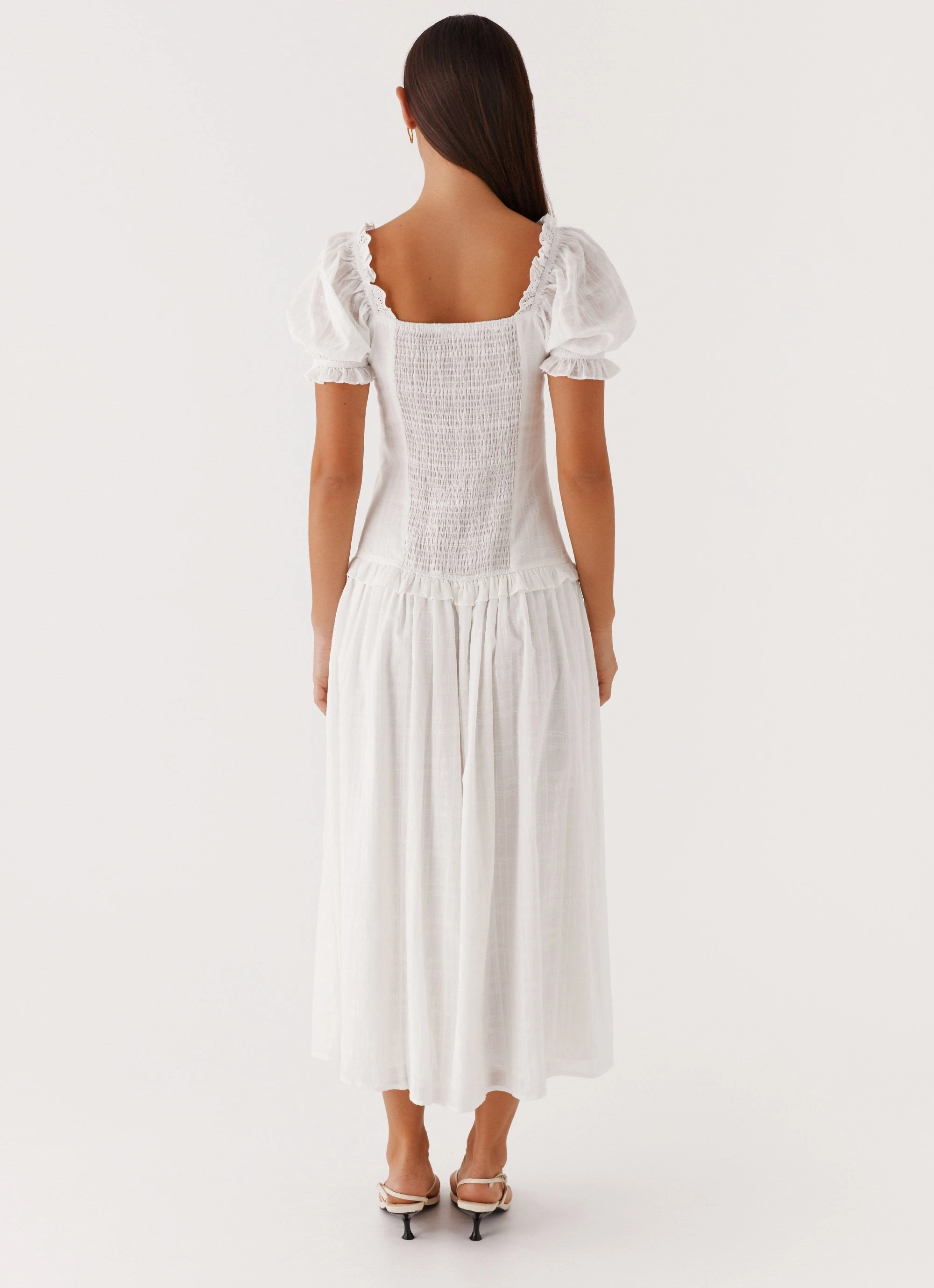 Hundred Percent Midi Dress - White