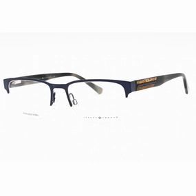 Joseph Abboud Men's Eyeglasses - Navy Metal Half Rim Rectangular Frame | JA4088 414