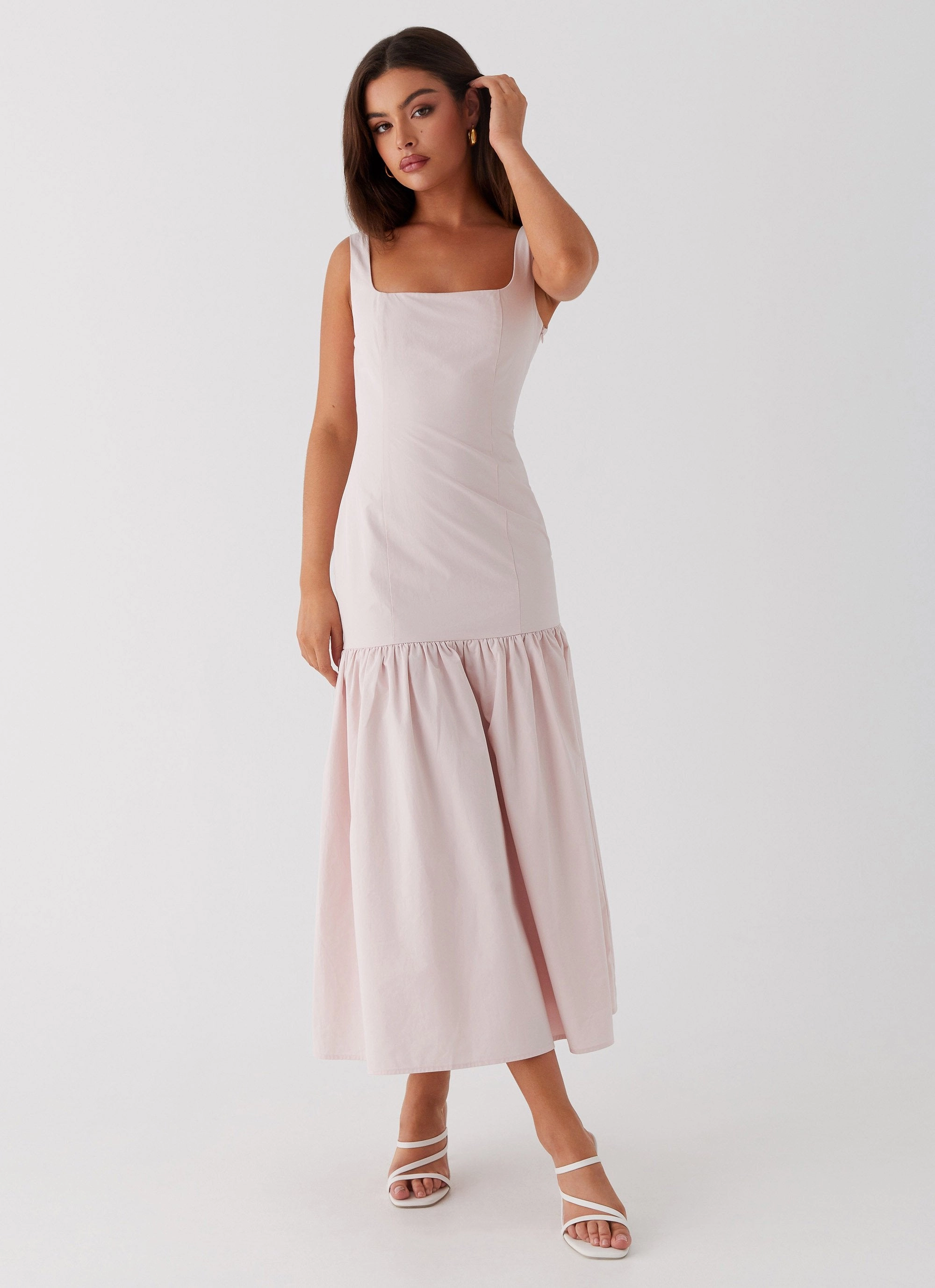 Ladylike Midi Dress - Pink