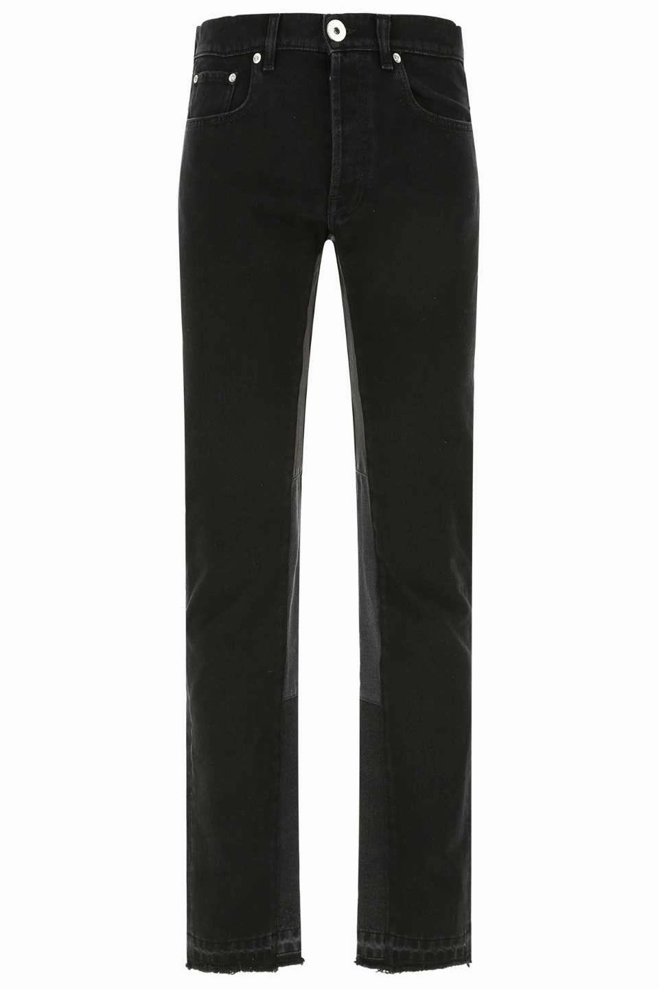 Lanvin Logo Patch Panelled Jeans