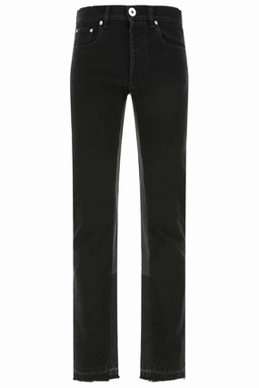 Lanvin Logo Patch Panelled Jeans