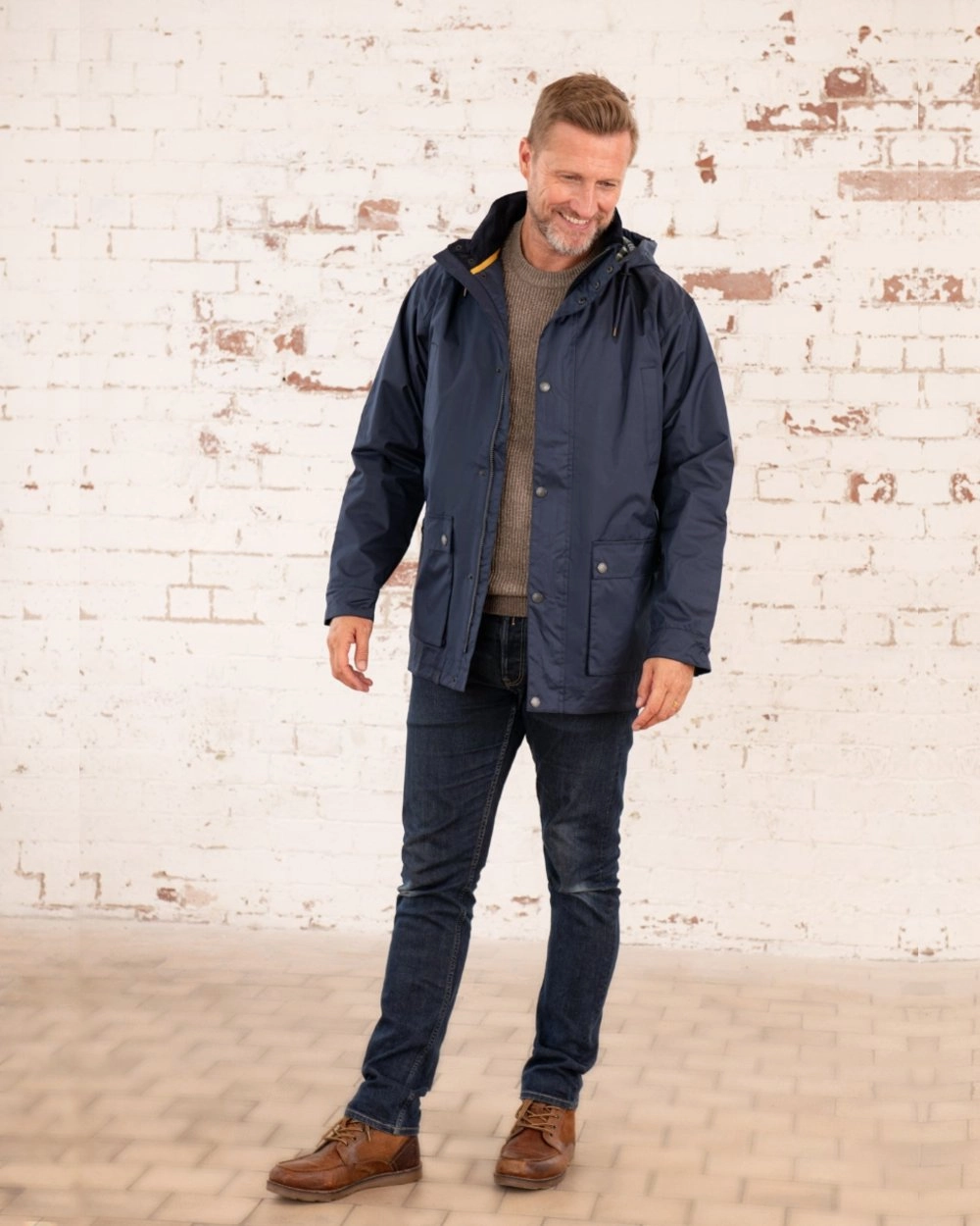 Lighthouse Mens Oxford Raincoat