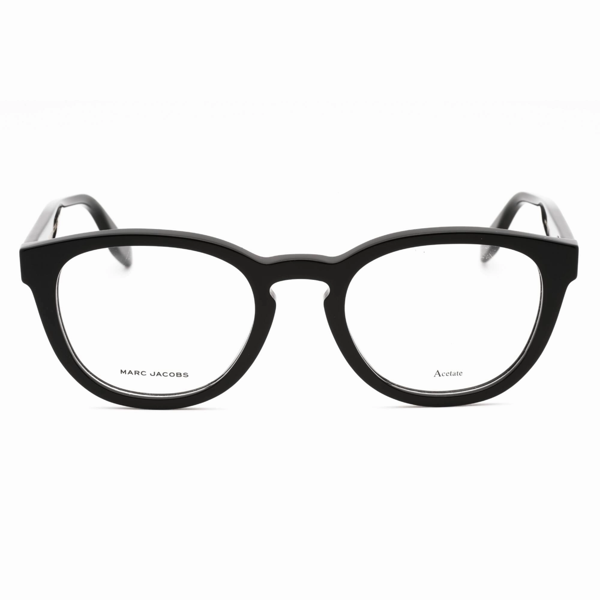 Marc Jacobs Men's Eyeglasses - Black Plastic Round Full Rim Frame | MARC 721 0807 00