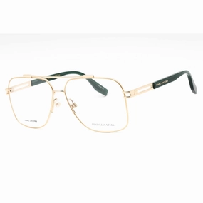 Marc Jacobs Men's Eyeglasses - Gold Metal Aviator Frame Clear Lens | MARC 634 J5G