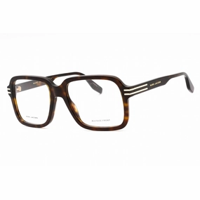 Marc Jacobs Men's Eyeglasses - Havana Plastic Square Full Rim Frame | MARC 681 086