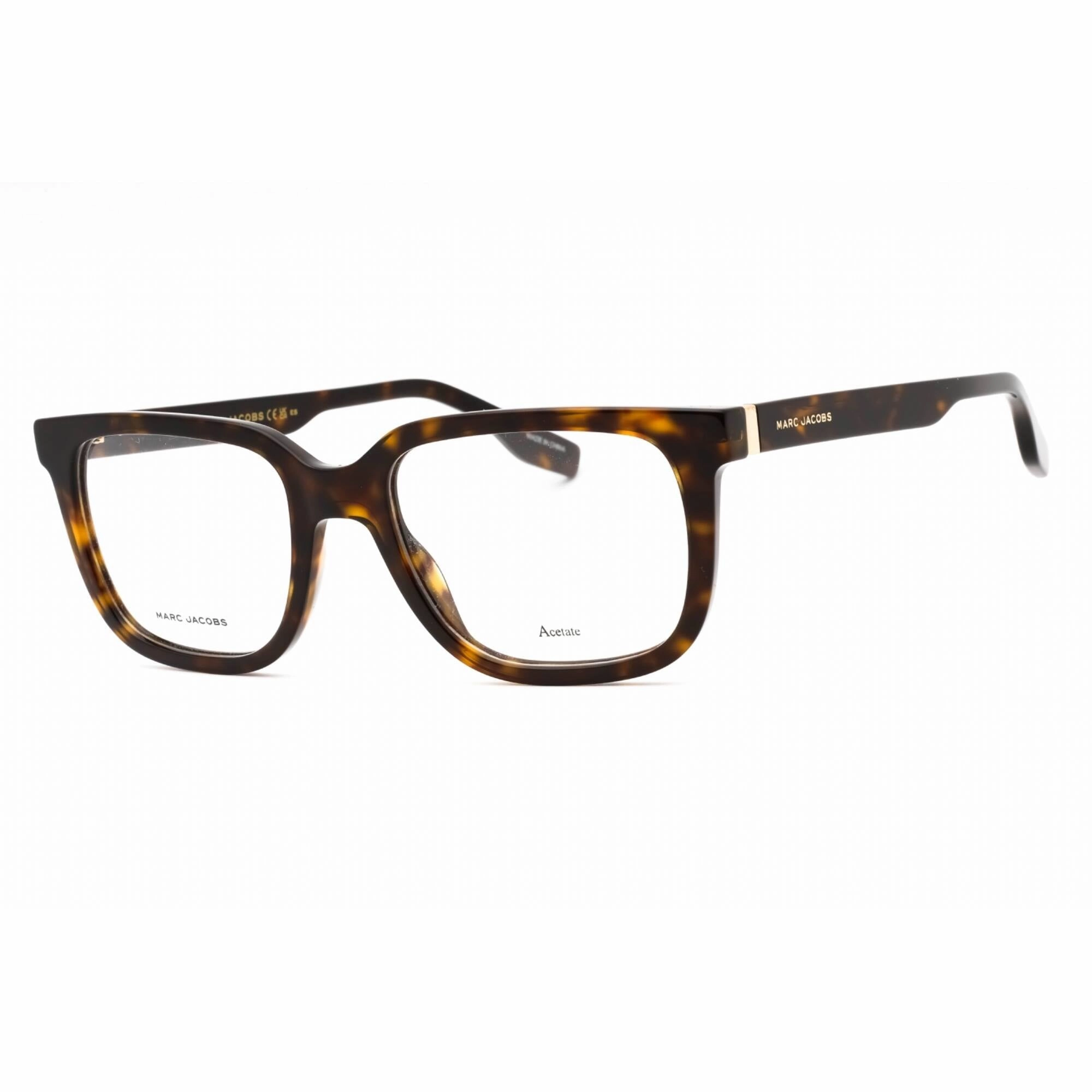 Marc Jacobs Men's Eyeglasses - Havana Plastic Square Full Rim Frame | MARC 685 086