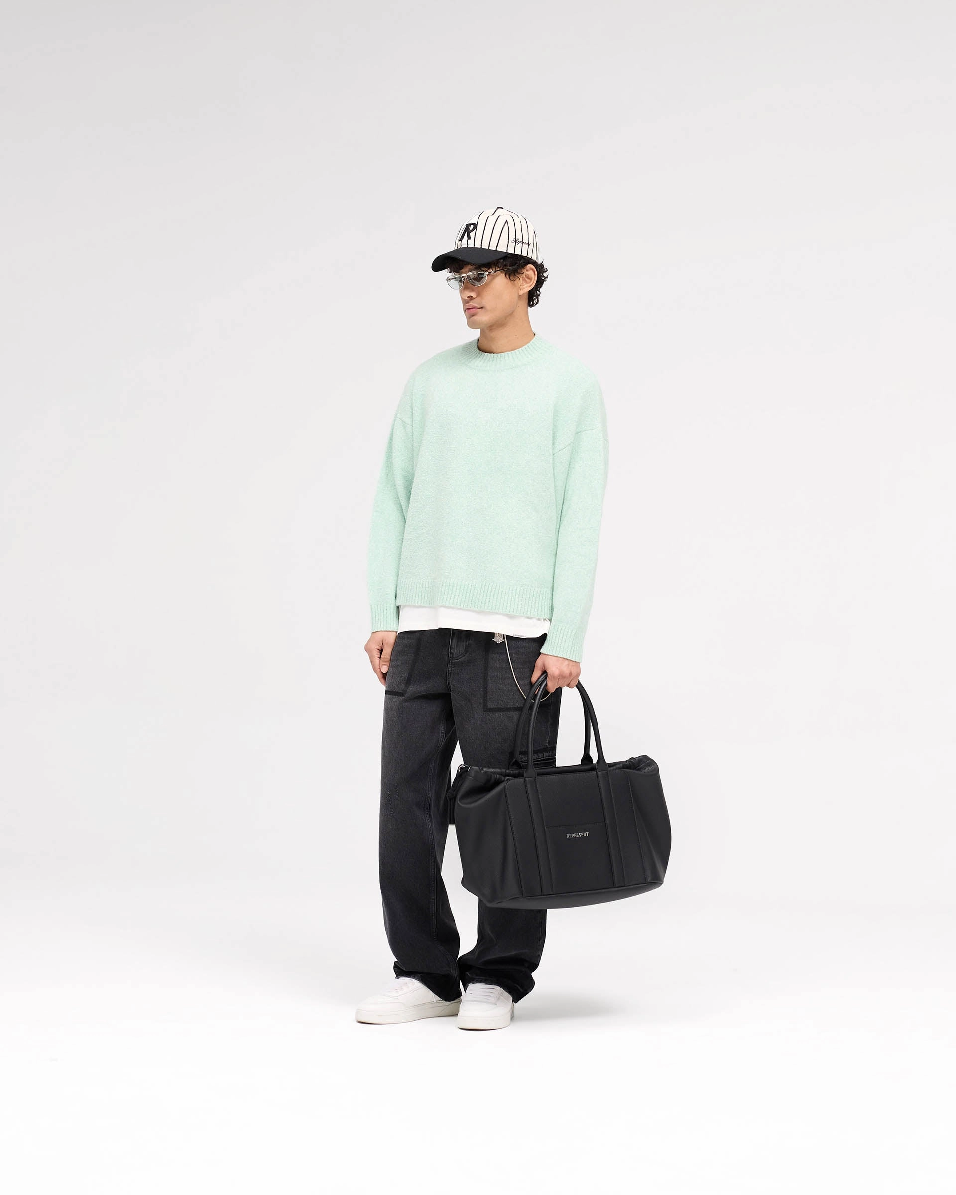 Marled Knit Jumper - Matcha