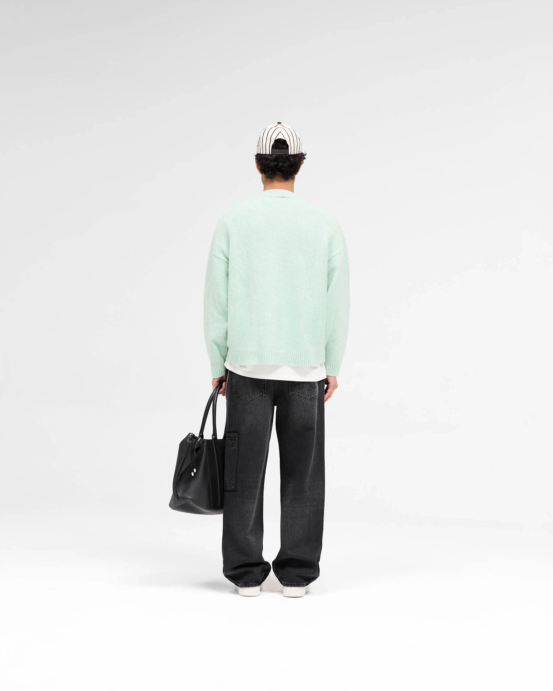 Marled Knit Jumper - Matcha
