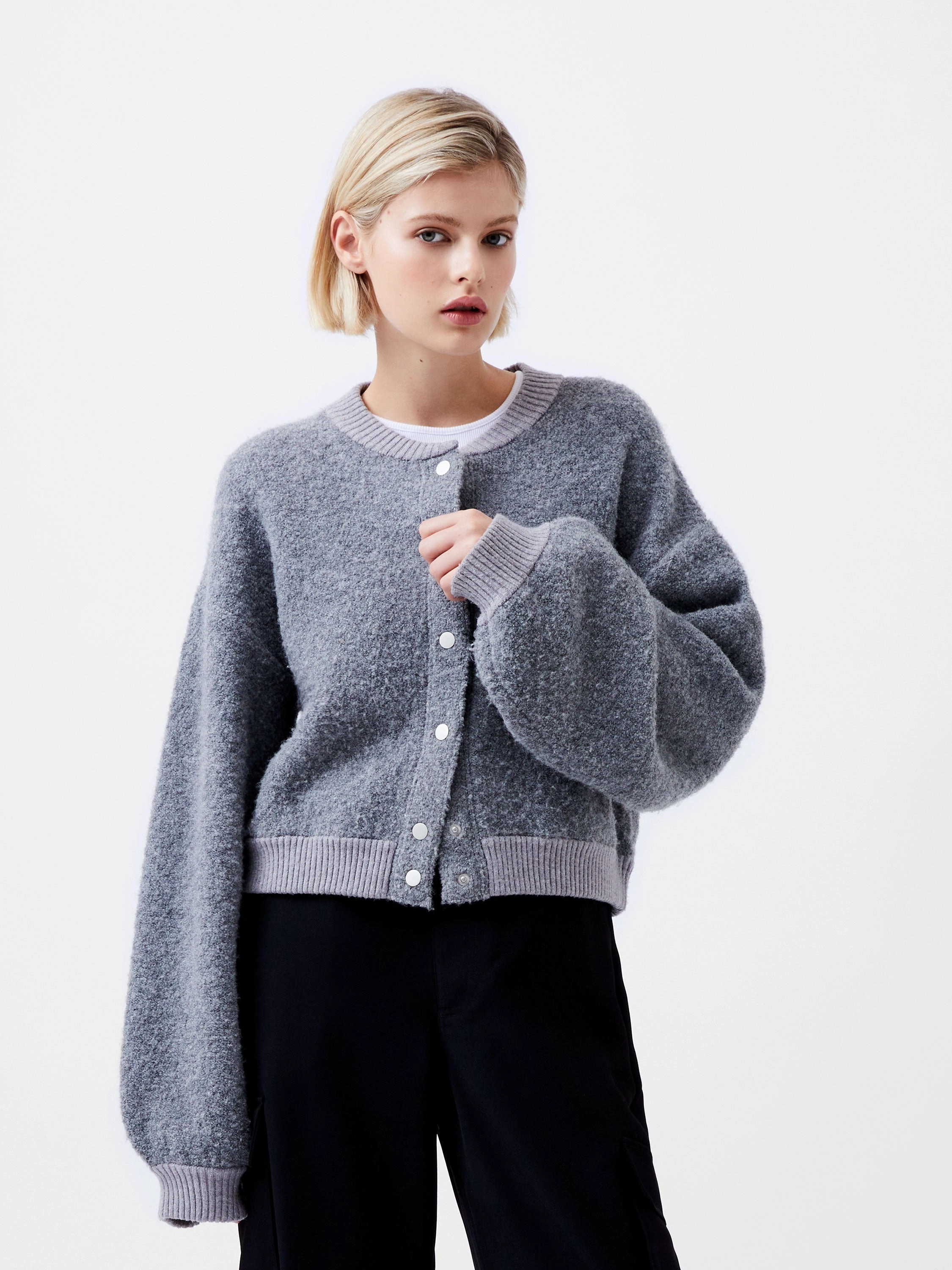 Melissa Knit Bomber Jacket