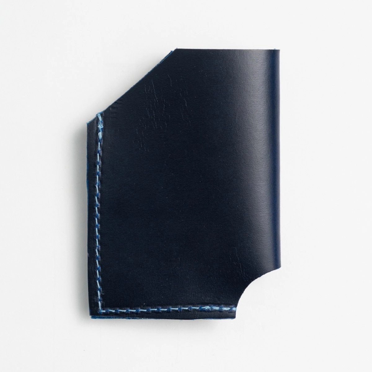 Parisian Blue Leather Card Holder