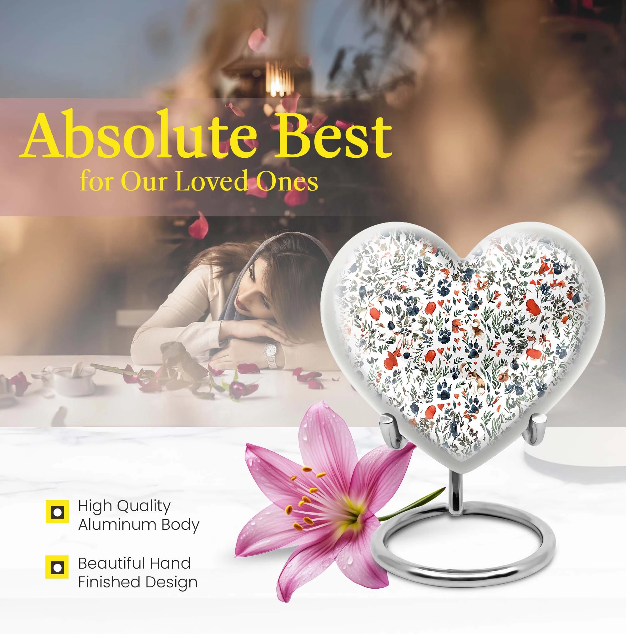 PAWS Urn A Charm-filled Memorial Urn for Women