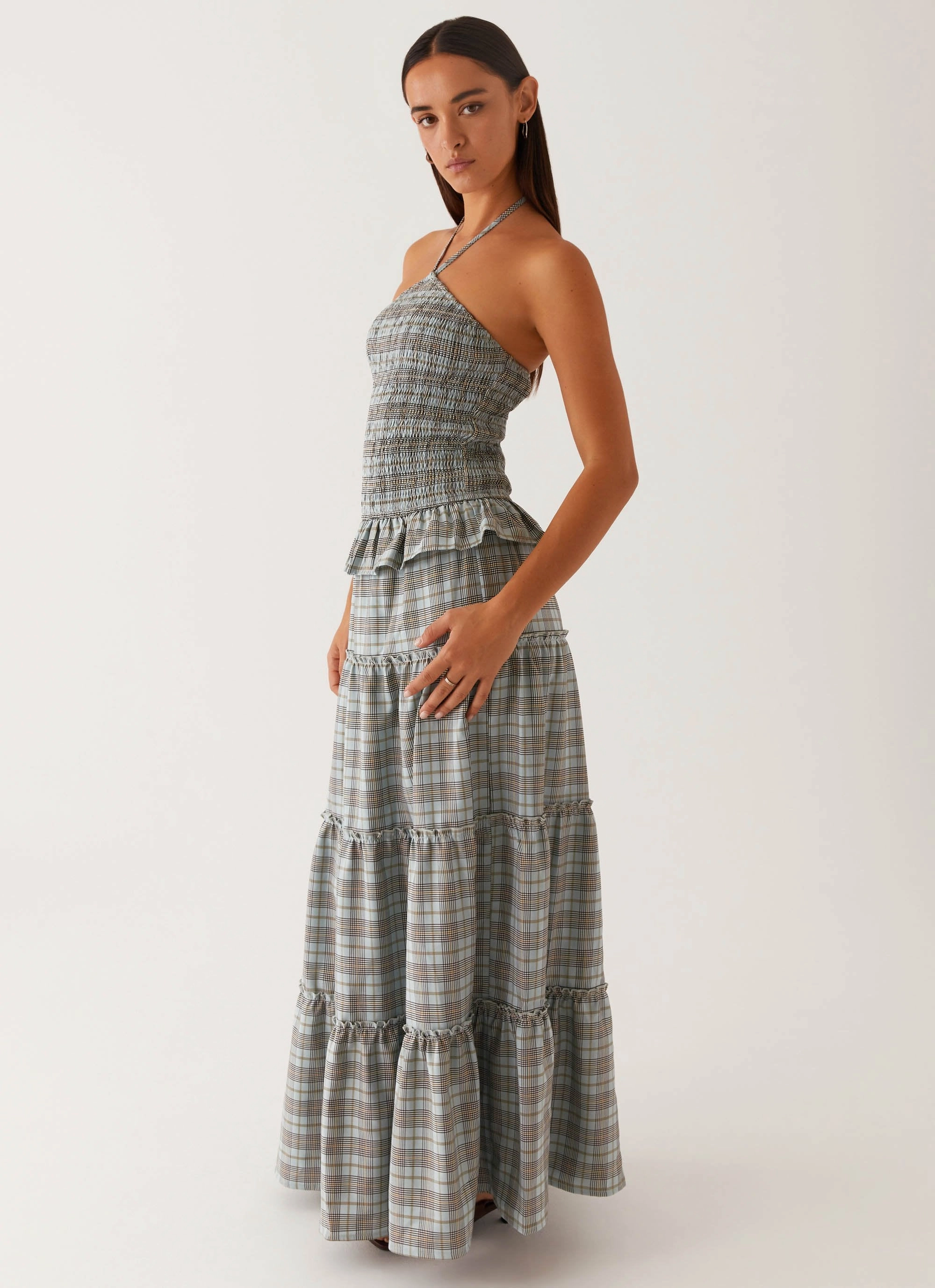 Picture This Maxi Dress - Check