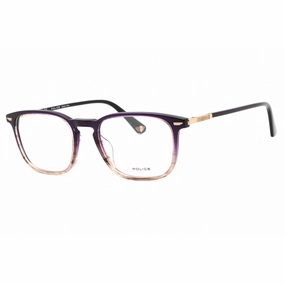 Police Men's Eyeglasses - Gradient Violet Acetate Square Full Rim Frame | VPLF81M 0D78