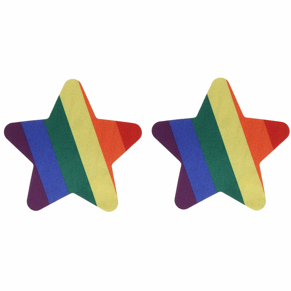 Pride and Rainbow Glitter Stars Nipple Pasties