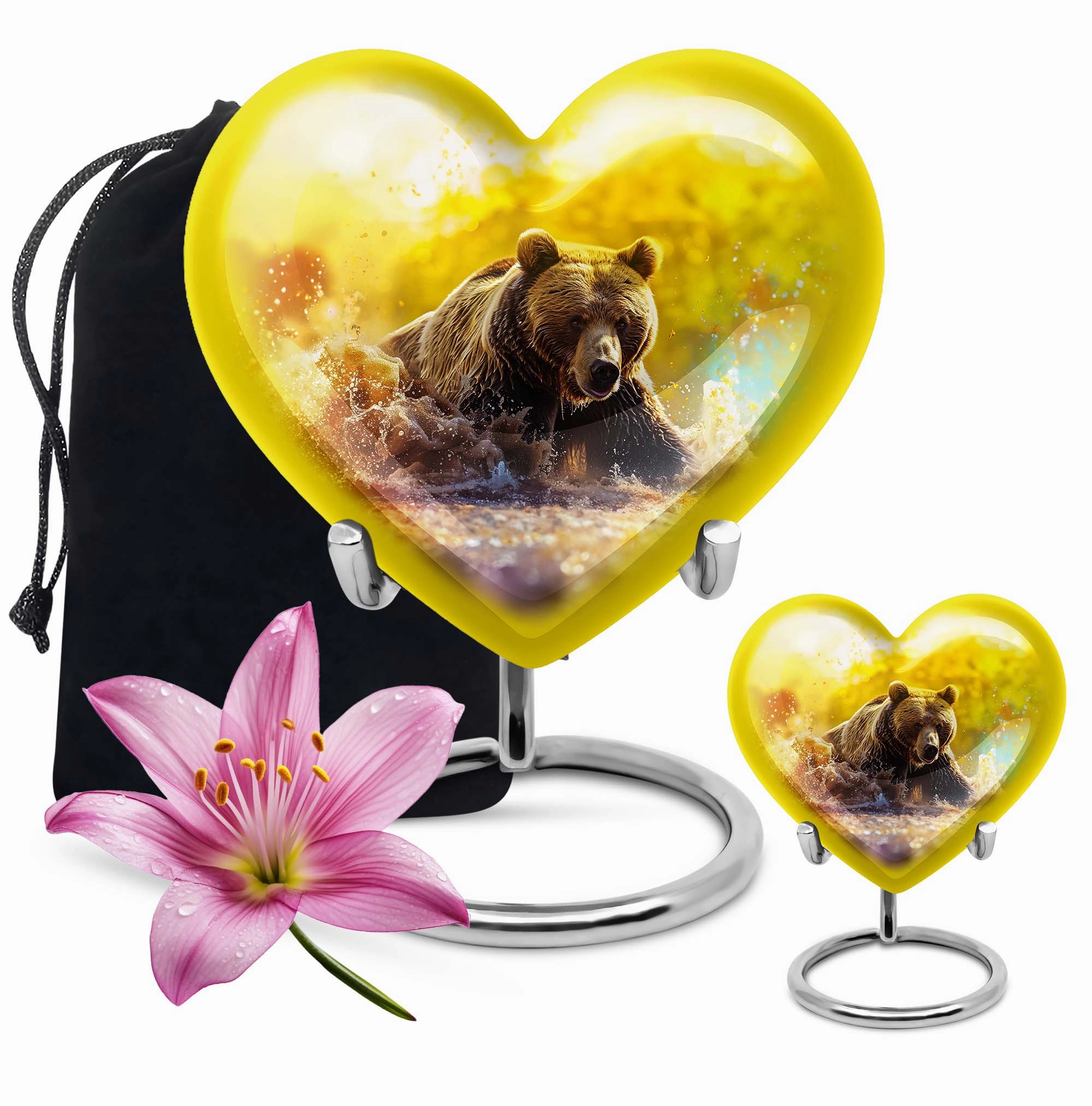 Resiliant Love Bear Cremation Dad Urn - An Affordable, Memorial Tribute