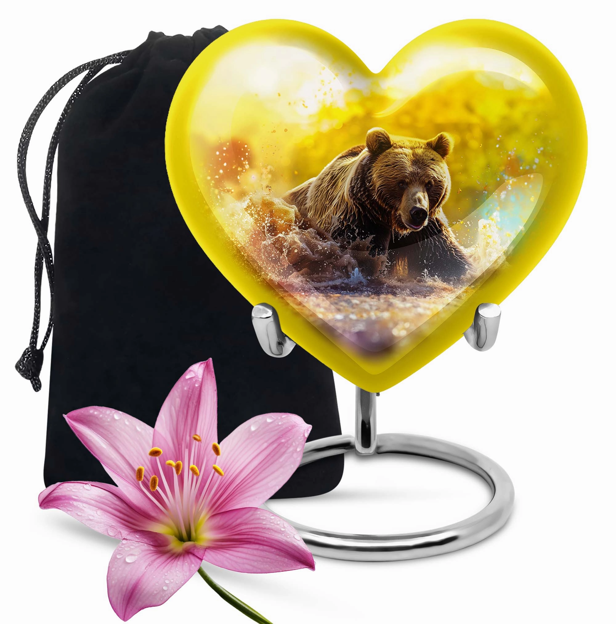 Resiliant Love Bear Cremation Dad Urn - An Affordable, Memorial Tribute