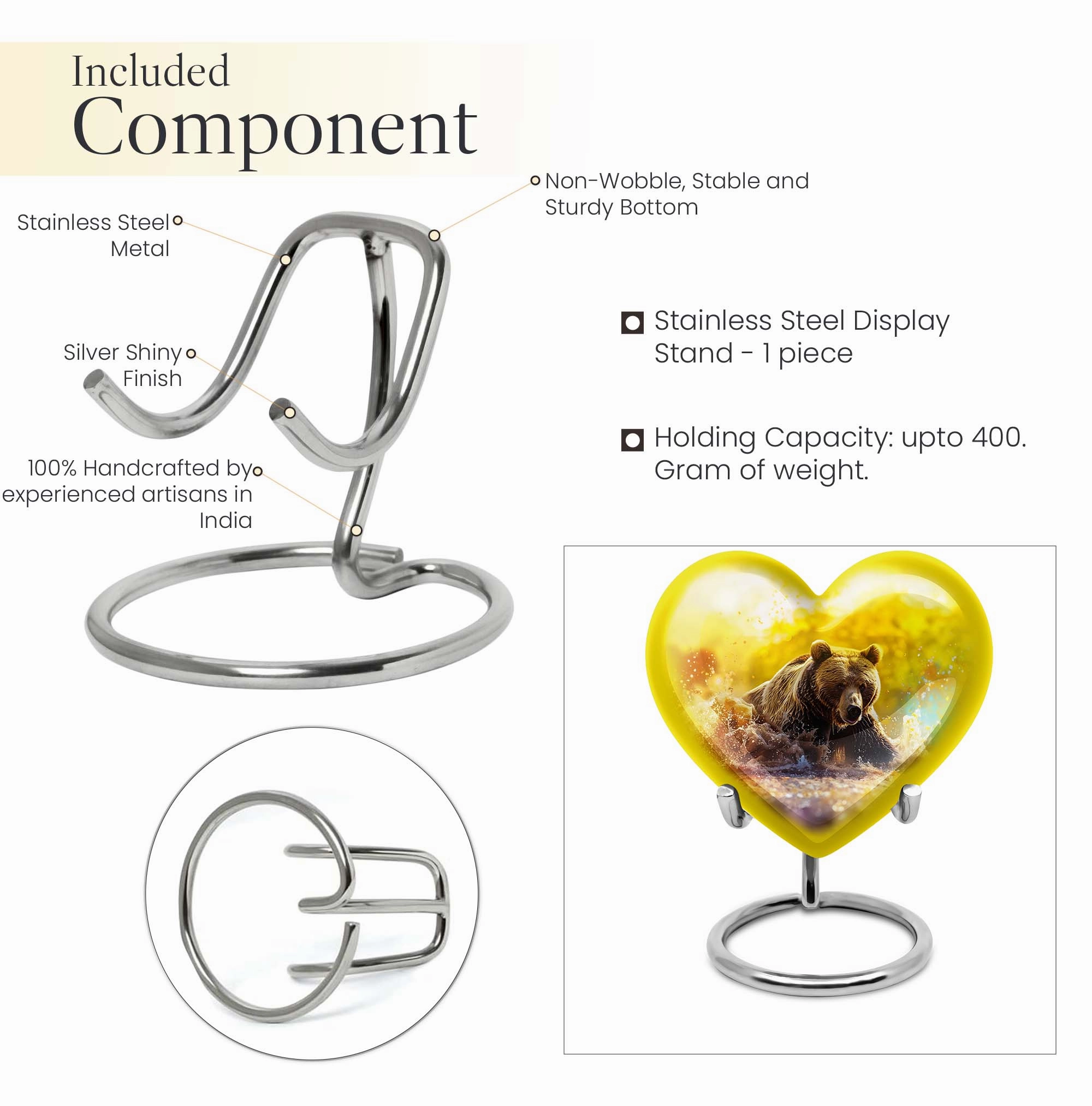 Resiliant Love Bear Cremation Dad Urn - An Affordable, Memorial Tribute