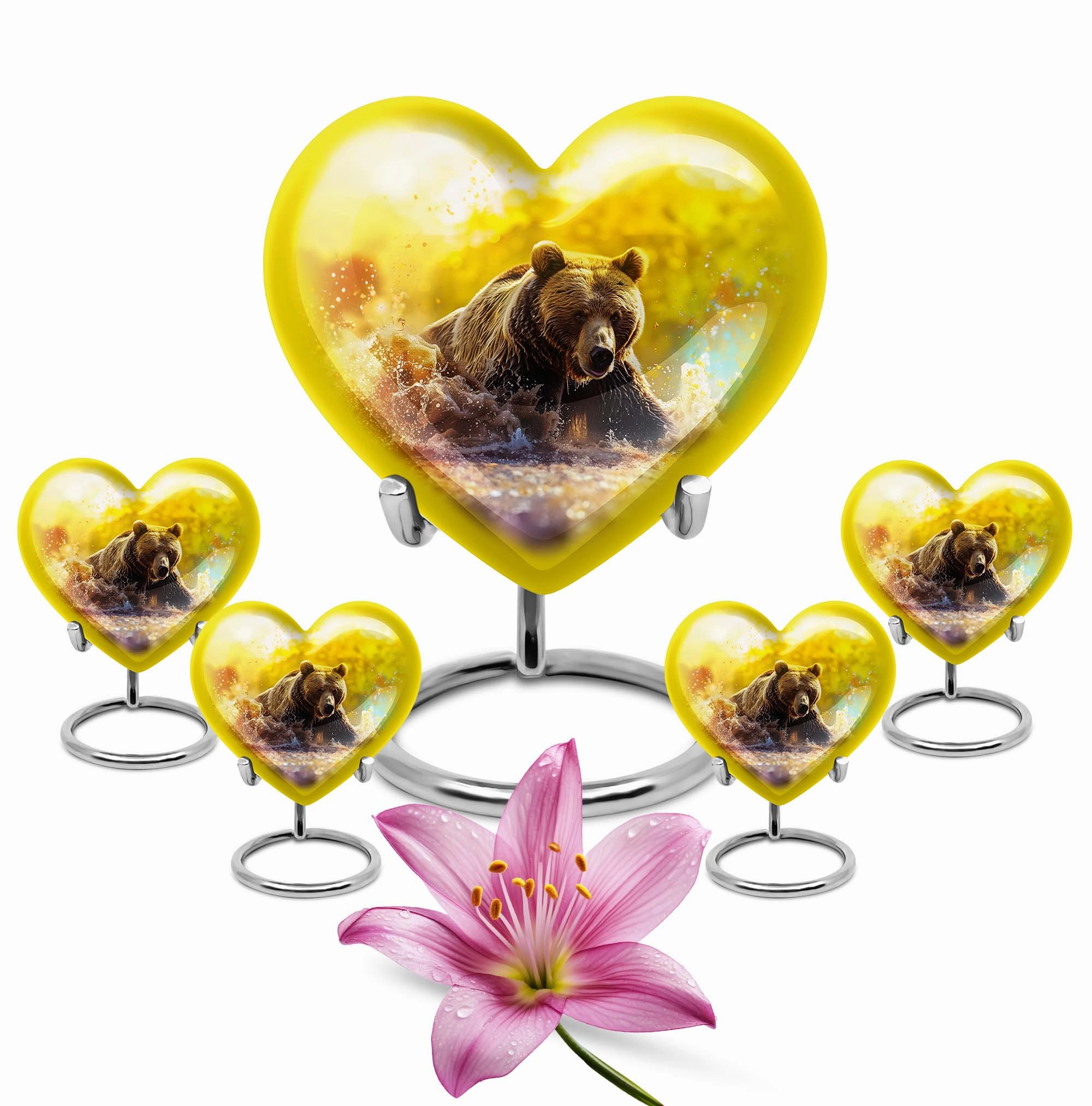 Resiliant Love Bear Cremation Dad Urn - An Affordable, Memorial Tribute