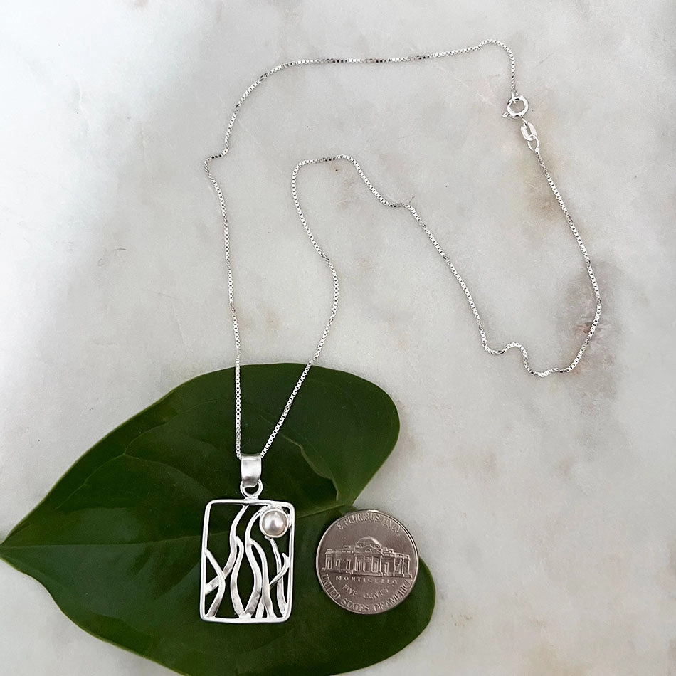 Rising Moon Necklace - Sterling Silver, Indonesia