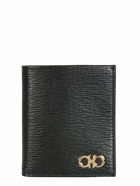Salvatore Ferragamo Gancini Plaque Bifold Wallet