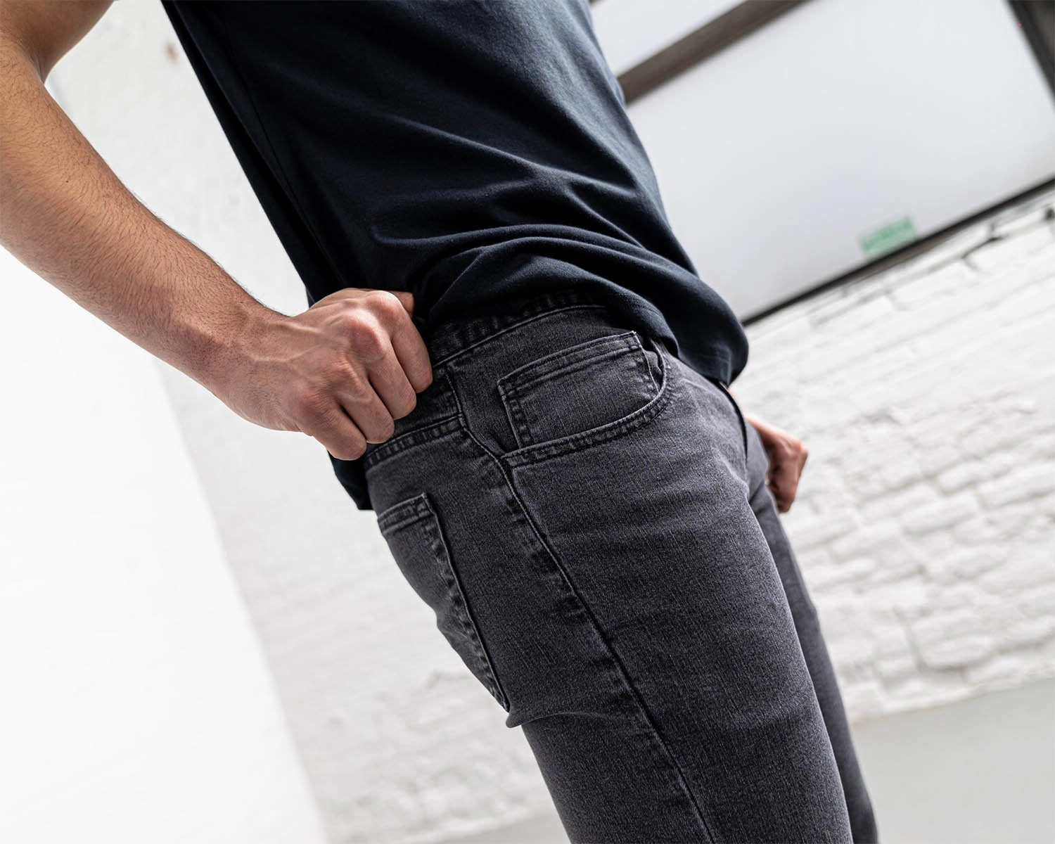 Slim Fit Grey Wash