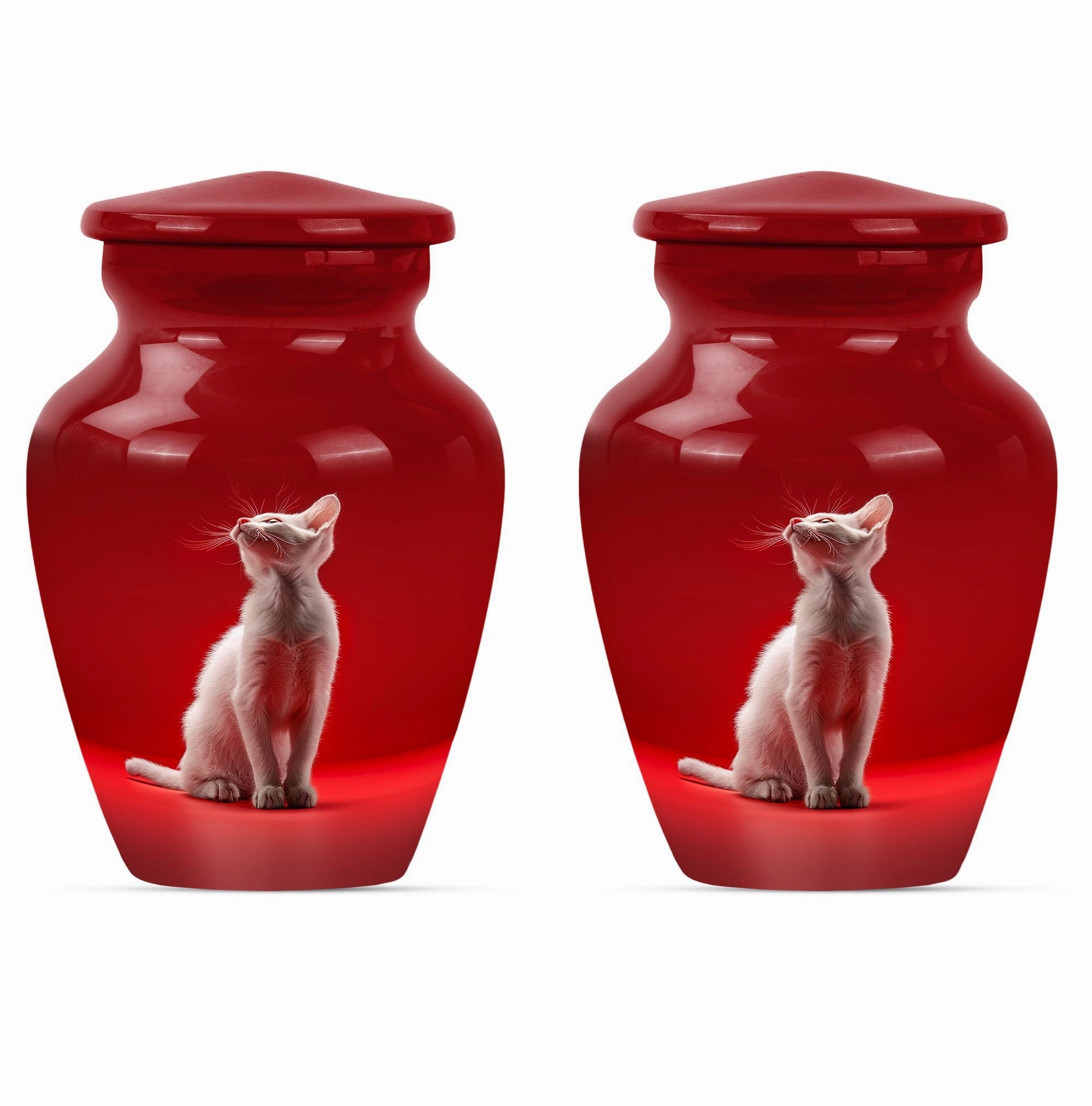Sophisticated Cat Cremation Urn for Human Ash Remembrance