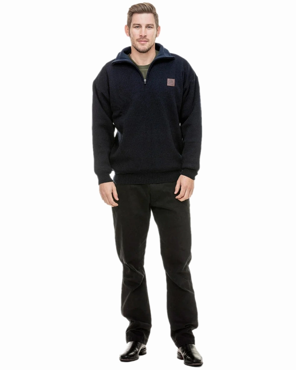 Swanndri Mens Rhino Stormshield Wool Jersey With Windproof Lining