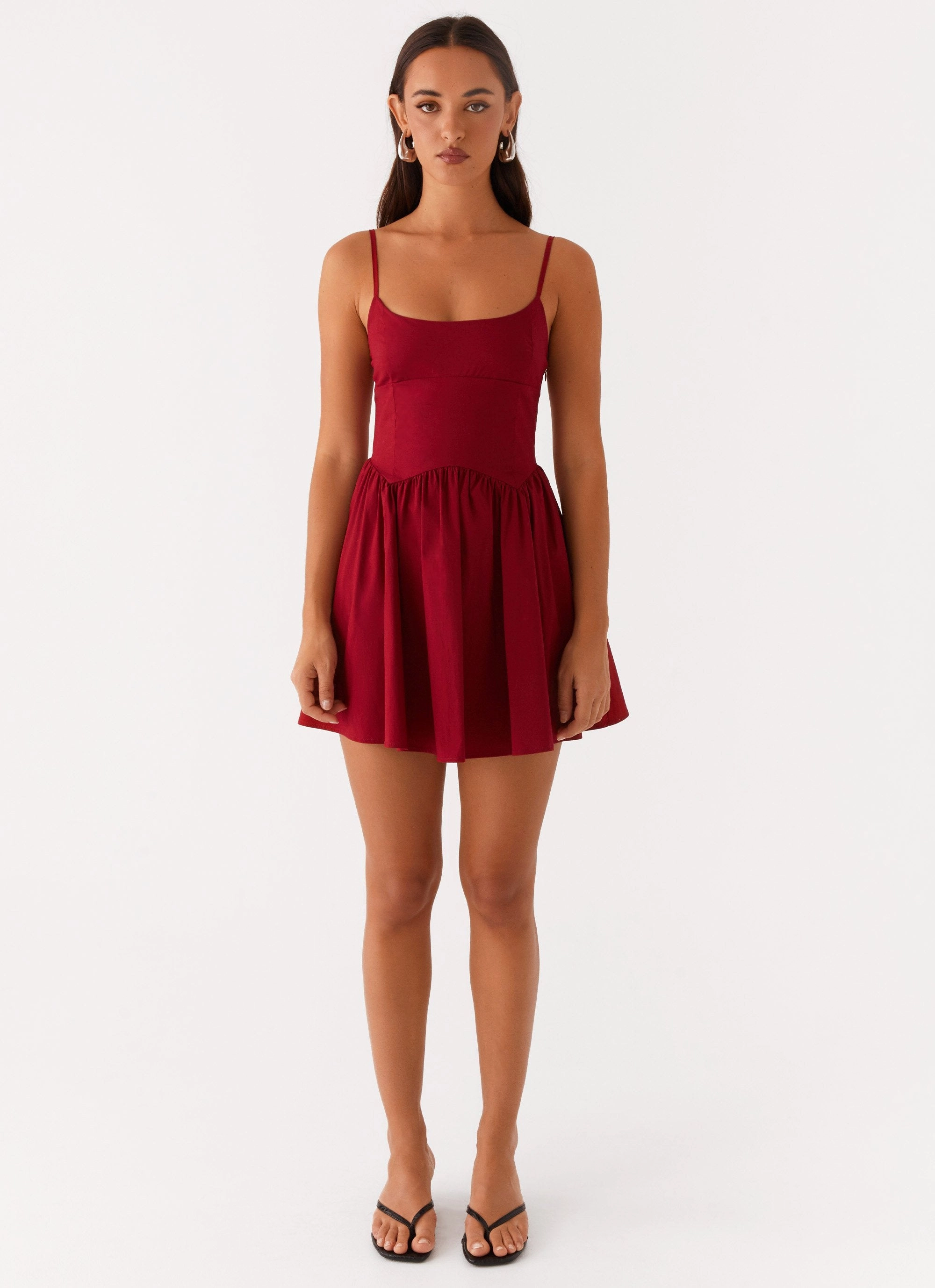 Tesoro Mio Mini Dress - Maroon