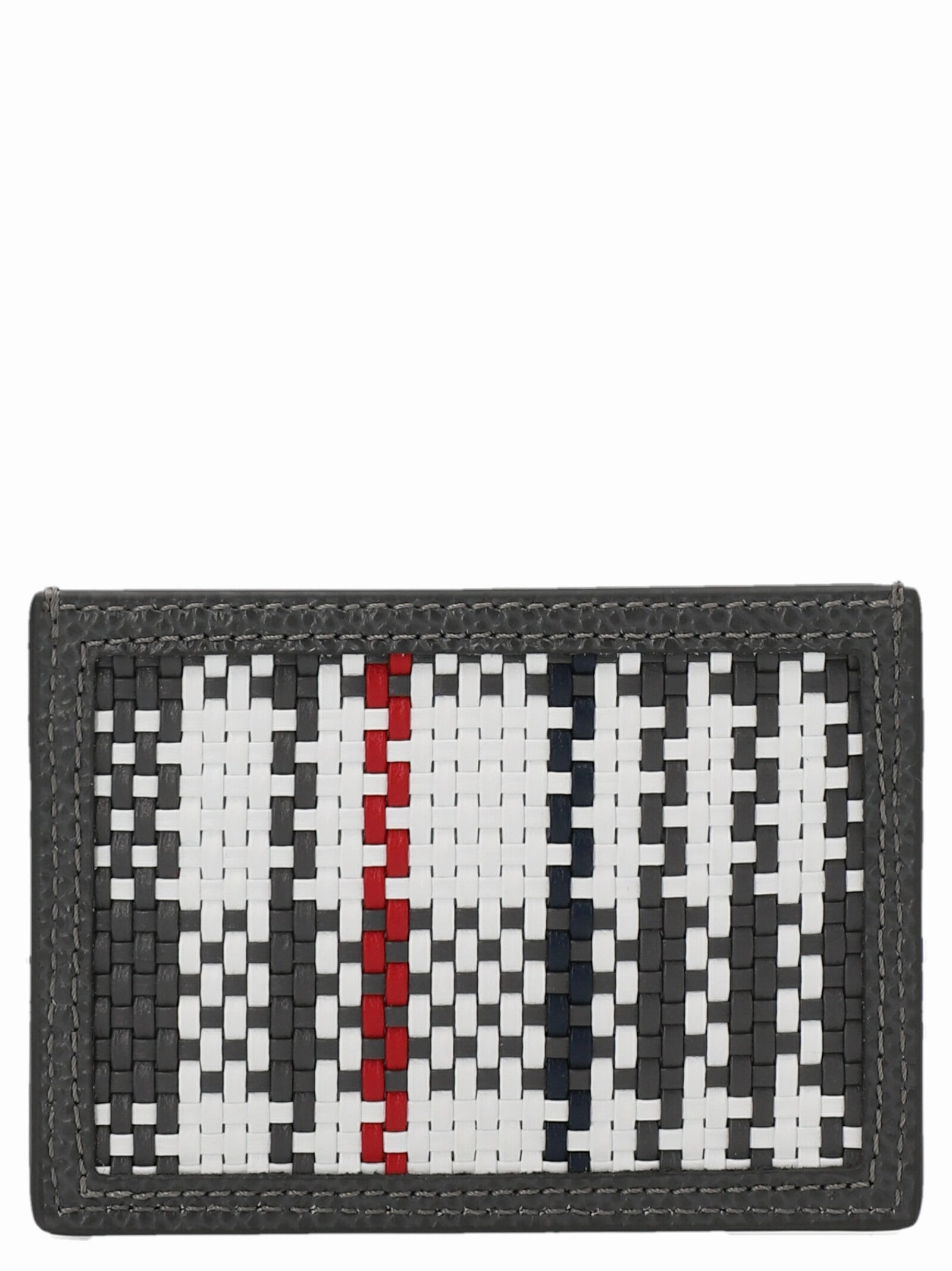 Thom Browne Logo Patch Woven Cardholder