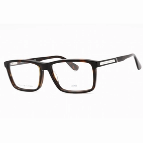 Tommy Hilfiger Men's Eyeglasses - Dark Havana Plastic Rectangular | Th 1549 0086 00