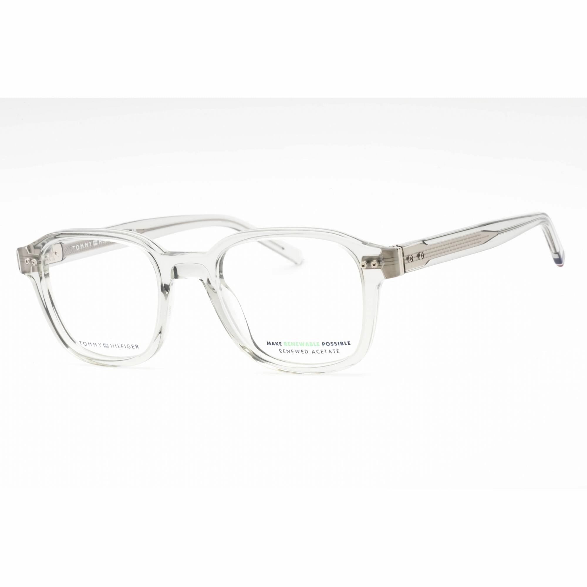 Tommy Hilfiger Men's Eyeglasses - Grey Plastic Rectangular Frame | TH 1983 0KB7 00