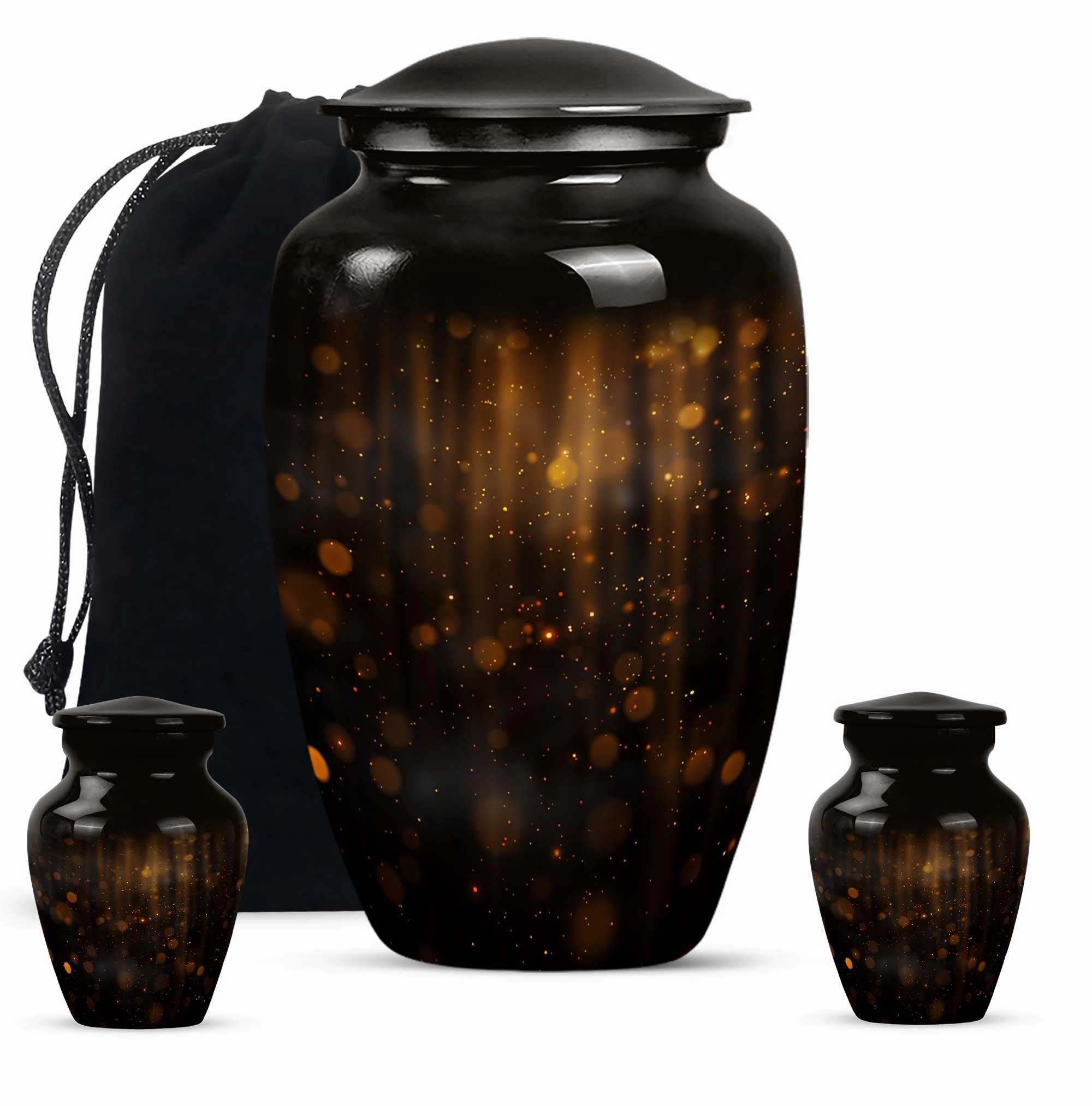 Twilight Forest Shimmer:  Lasting Cremation Urn for Human Ashes