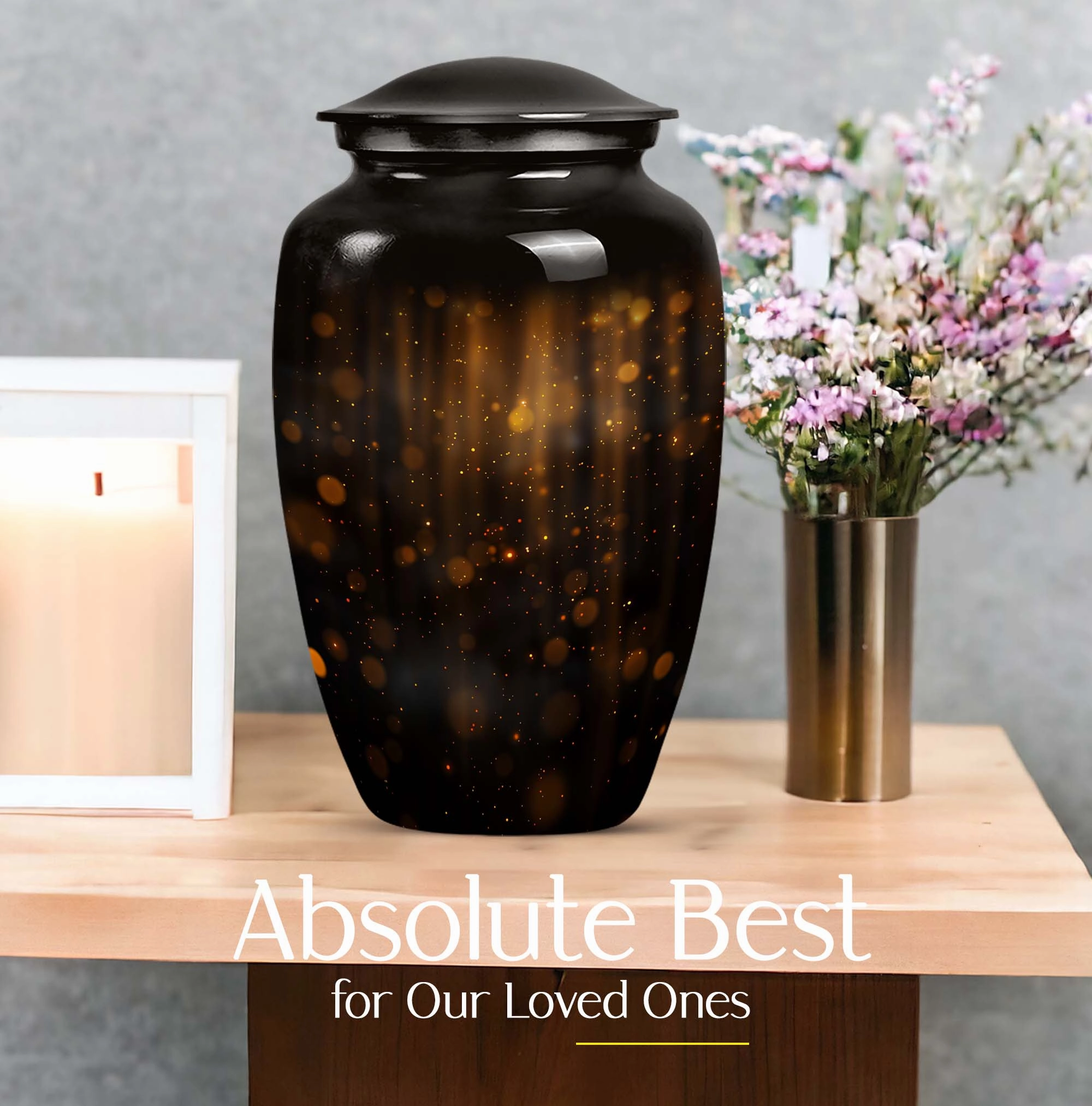 Twilight Forest Shimmer:  Lasting Cremation Urn for Human Ashes