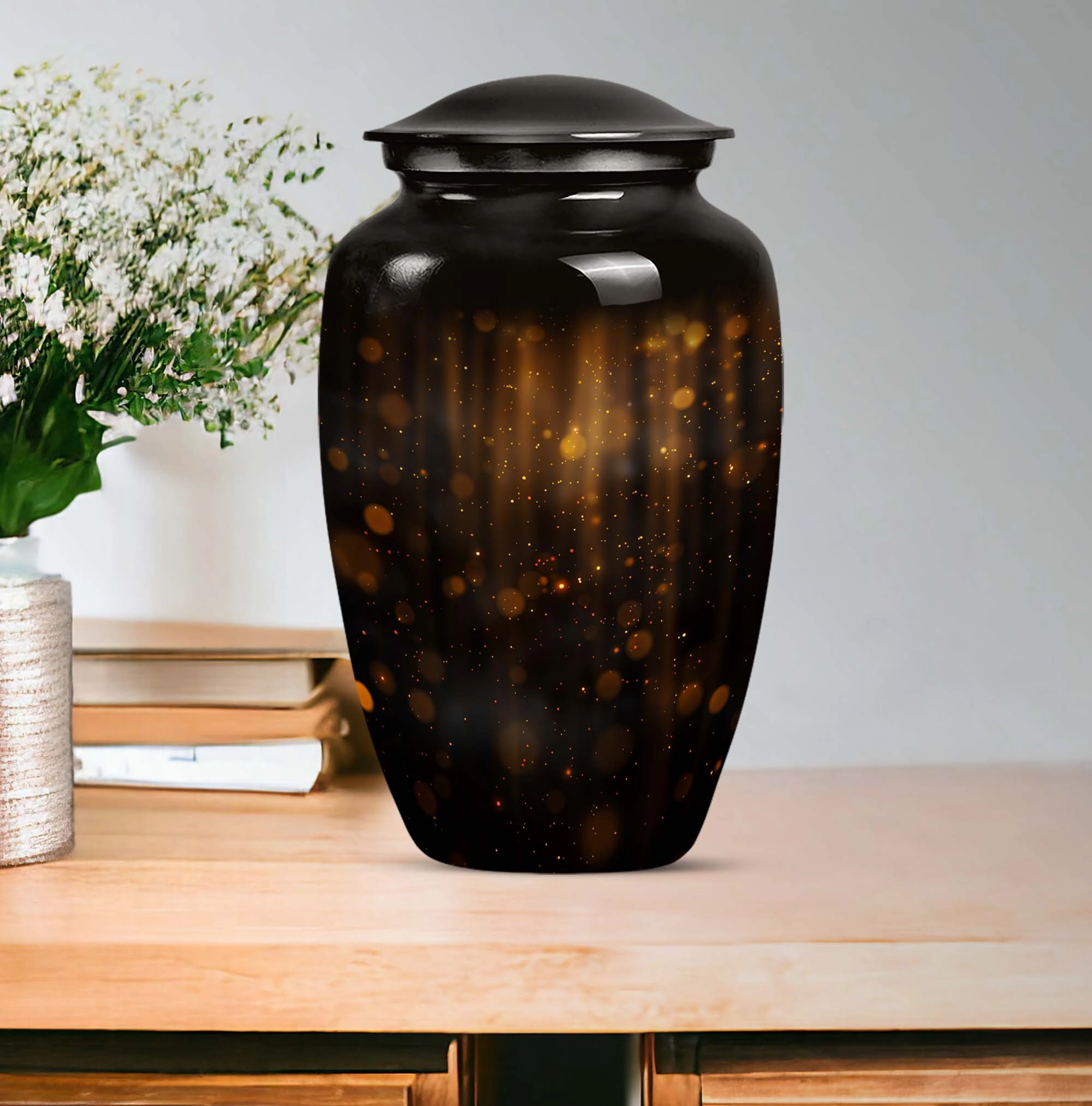 Twilight Forest Shimmer:  Lasting Cremation Urn for Human Ashes