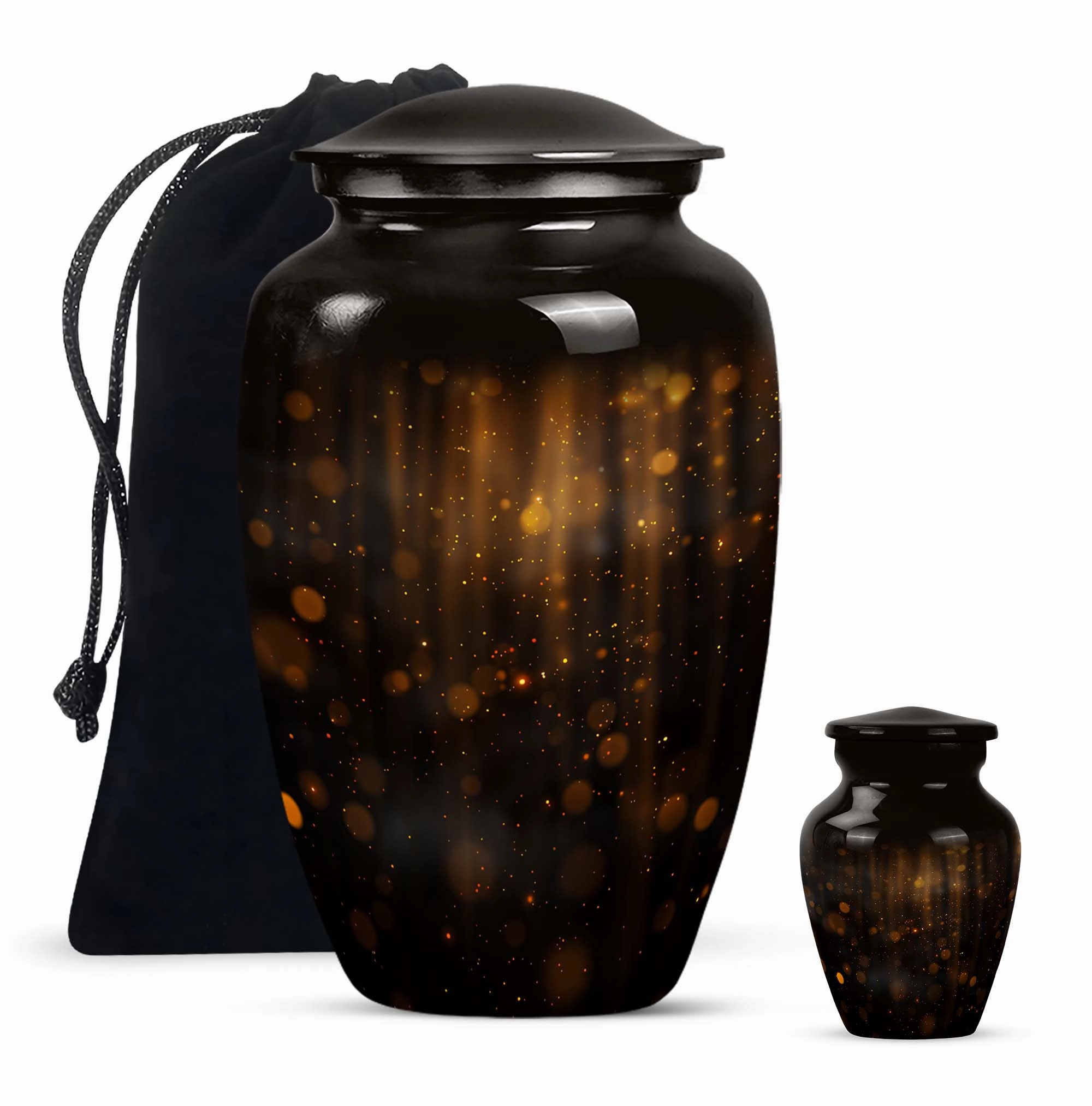 Twilight Forest Shimmer:  Lasting Cremation Urn for Human Ashes