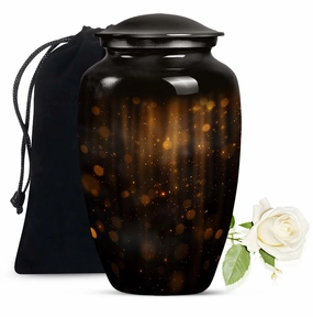 Twilight Forest Shimmer:  Lasting Cremation Urn for Human Ashes