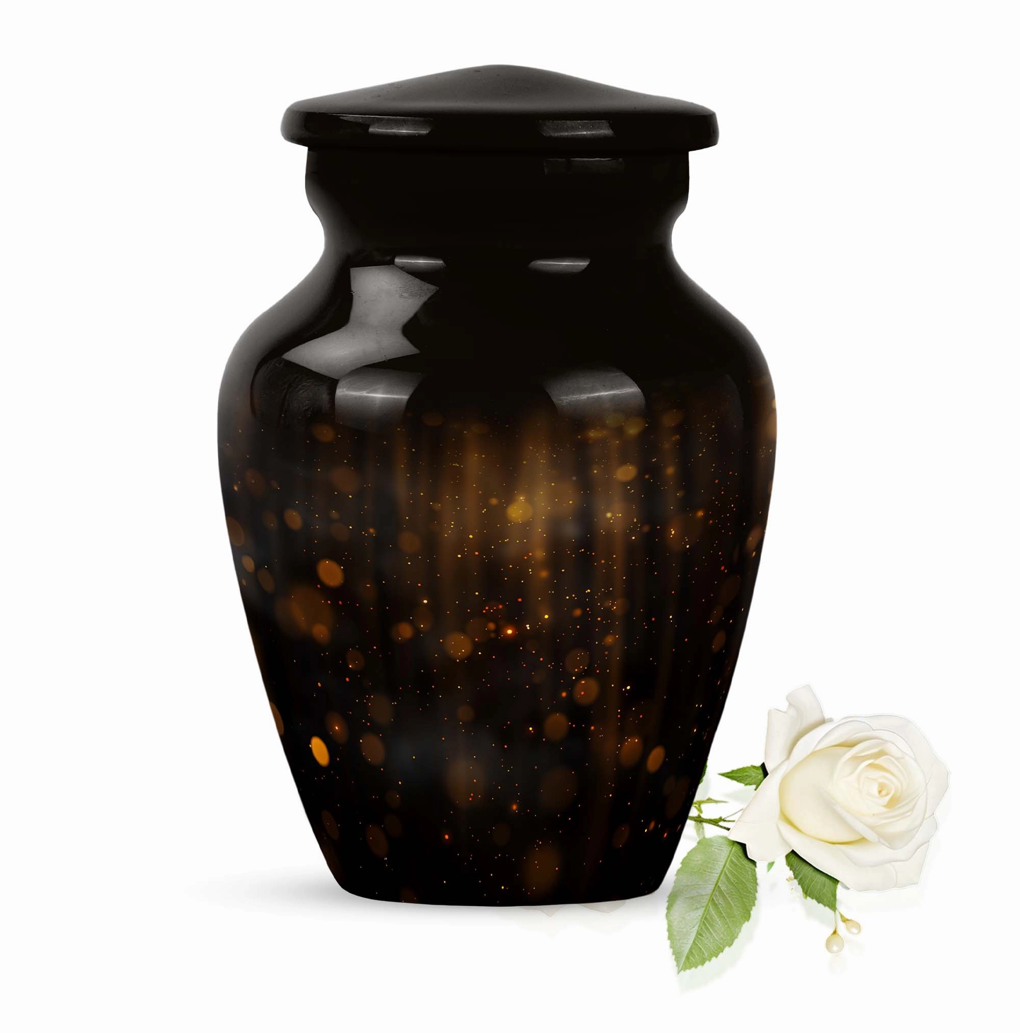 Twilight Forest Shimmer:  Lasting Cremation Urn for Human Ashes