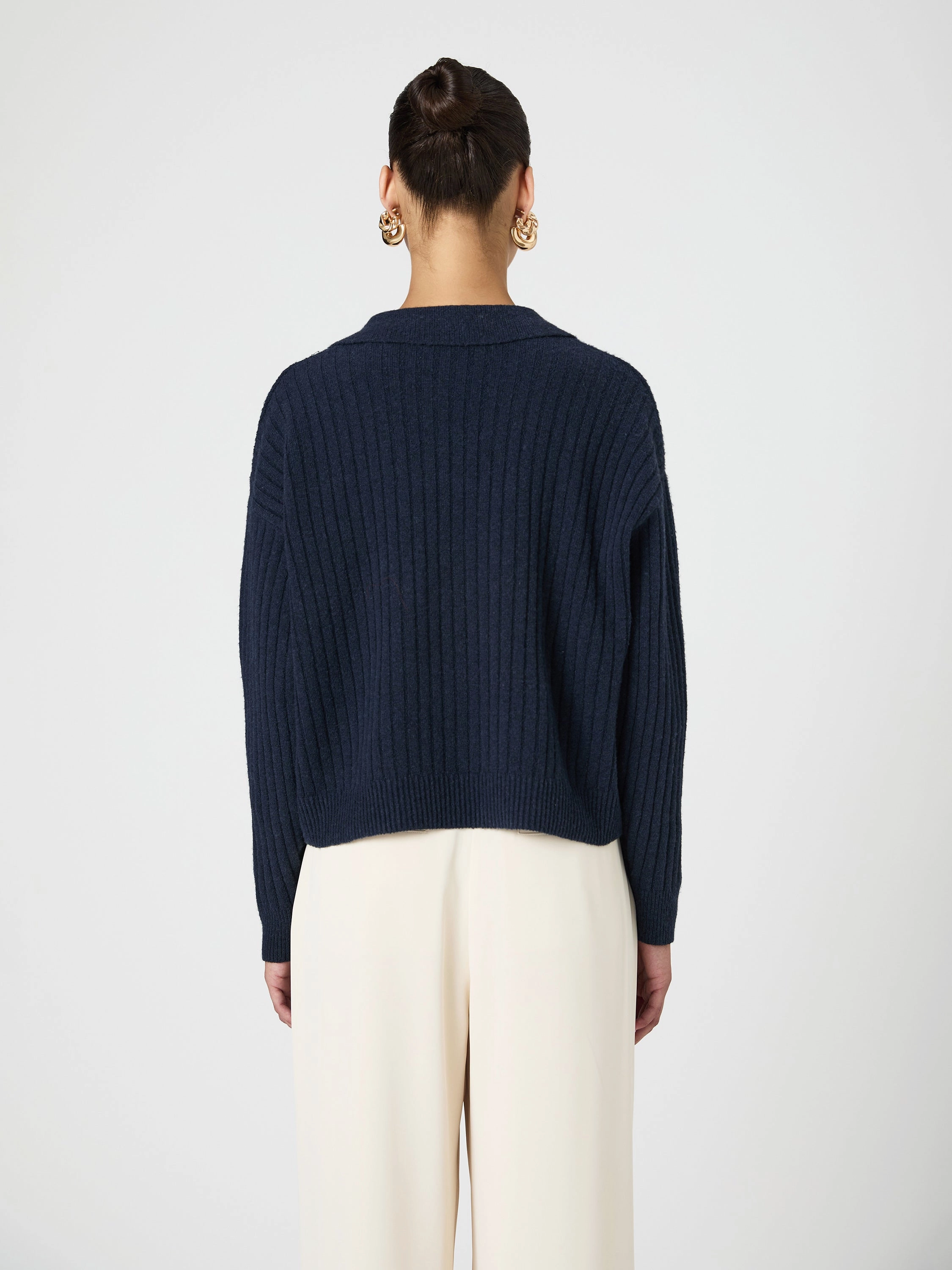 Vhari Collar Long Sleeve Sweater