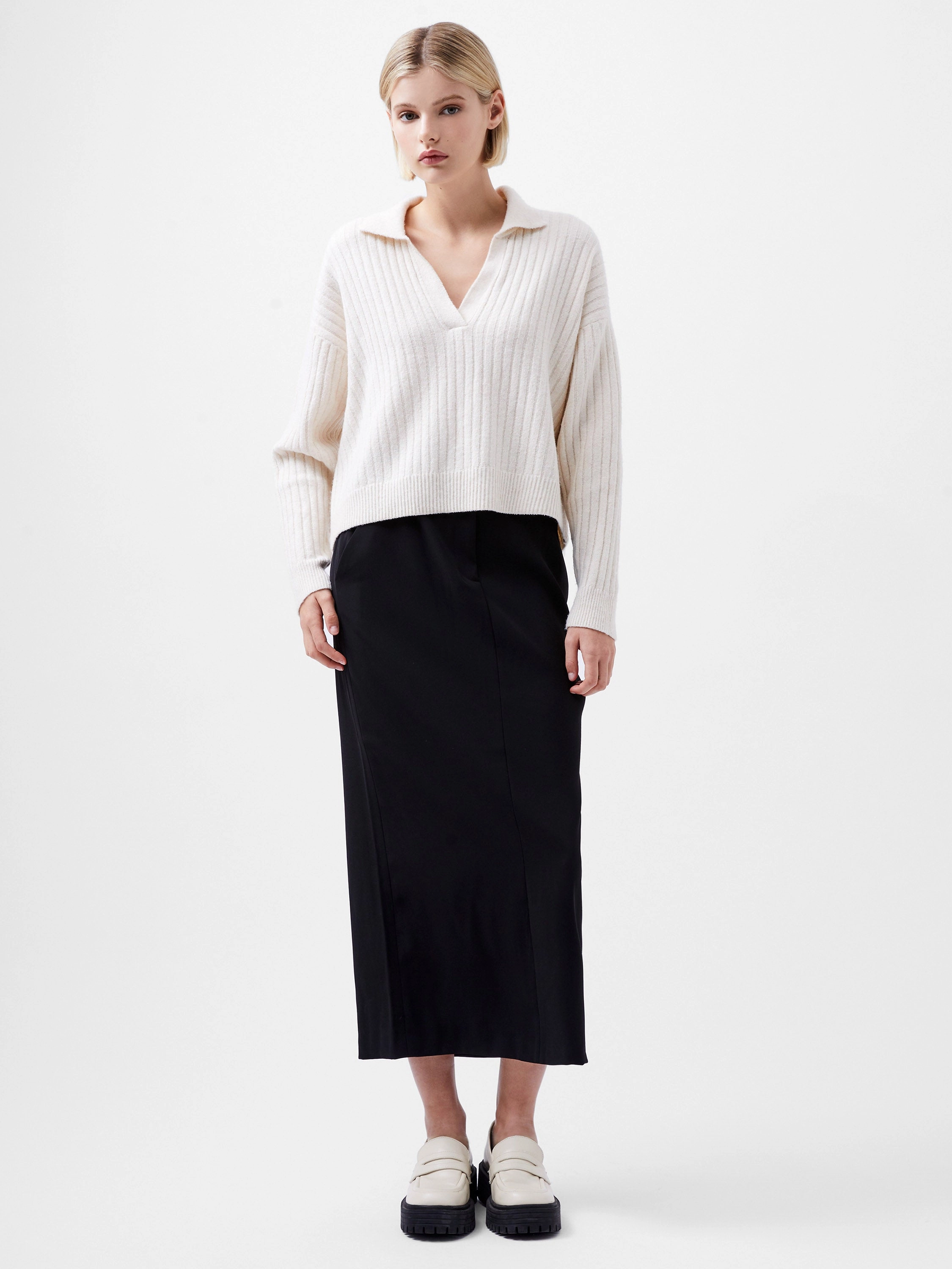 Vhari Collar Long Sleeve Sweater